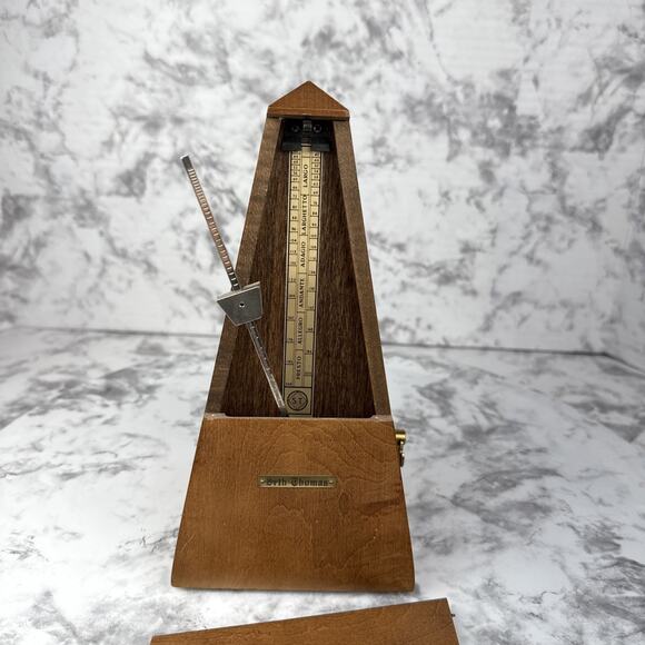 Vintage Seth Thomas Metronome De Maelzel Obelisk Made In USA Wind Up - Picture 5 of 11
